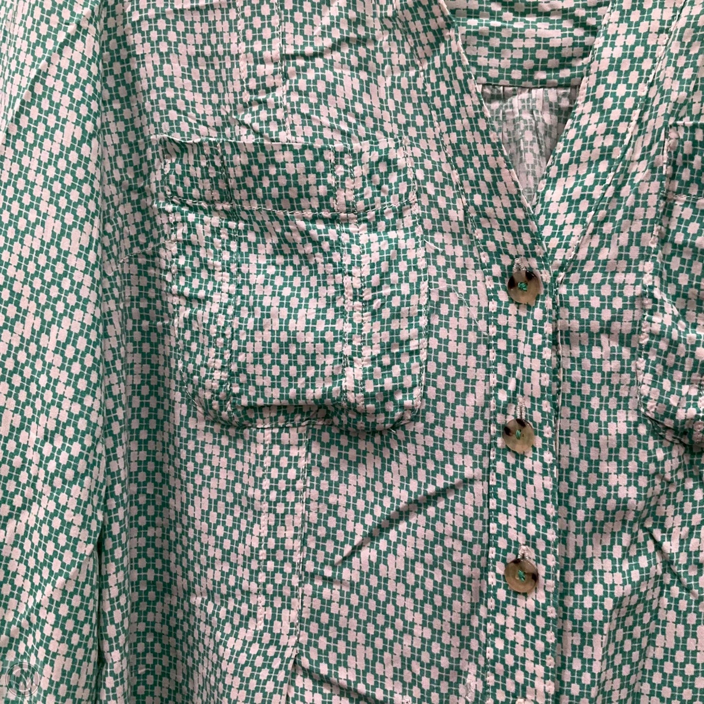 Top Long Sleeve By Maeve In Green, Size: Xs