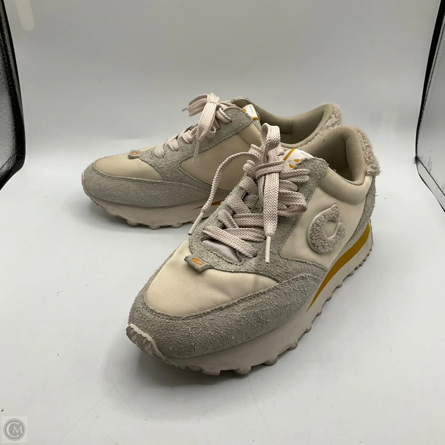 Shoes Designer By Coach In Beige, Size: 7.5