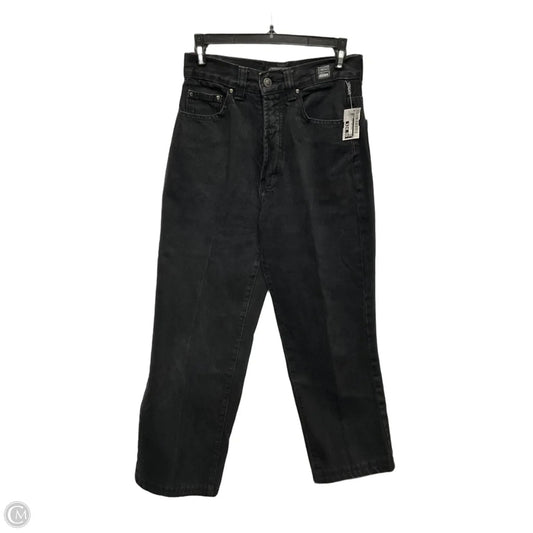 Jeans Luxury Designer By Versace In Black Denim, Size: 4