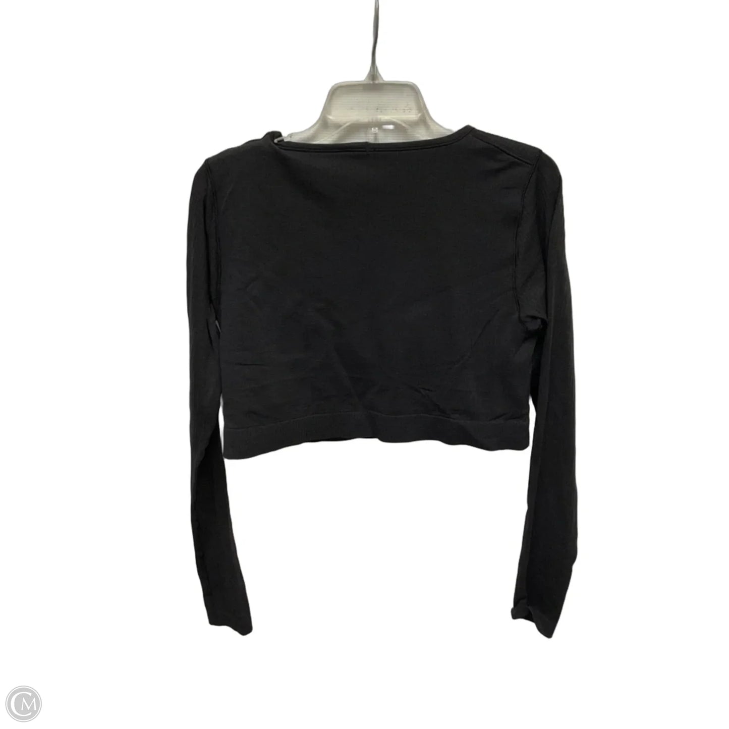 Athletic Top Long Sleeve Crewneck By Lululemon In Black, Size: 12