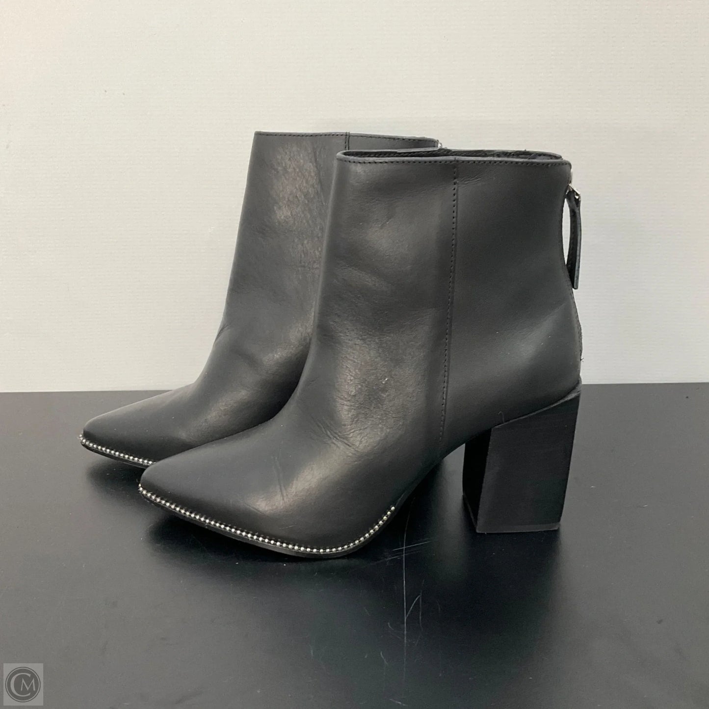 Boots Ankle Heels By Steve Madden In Black, Size: 7.5