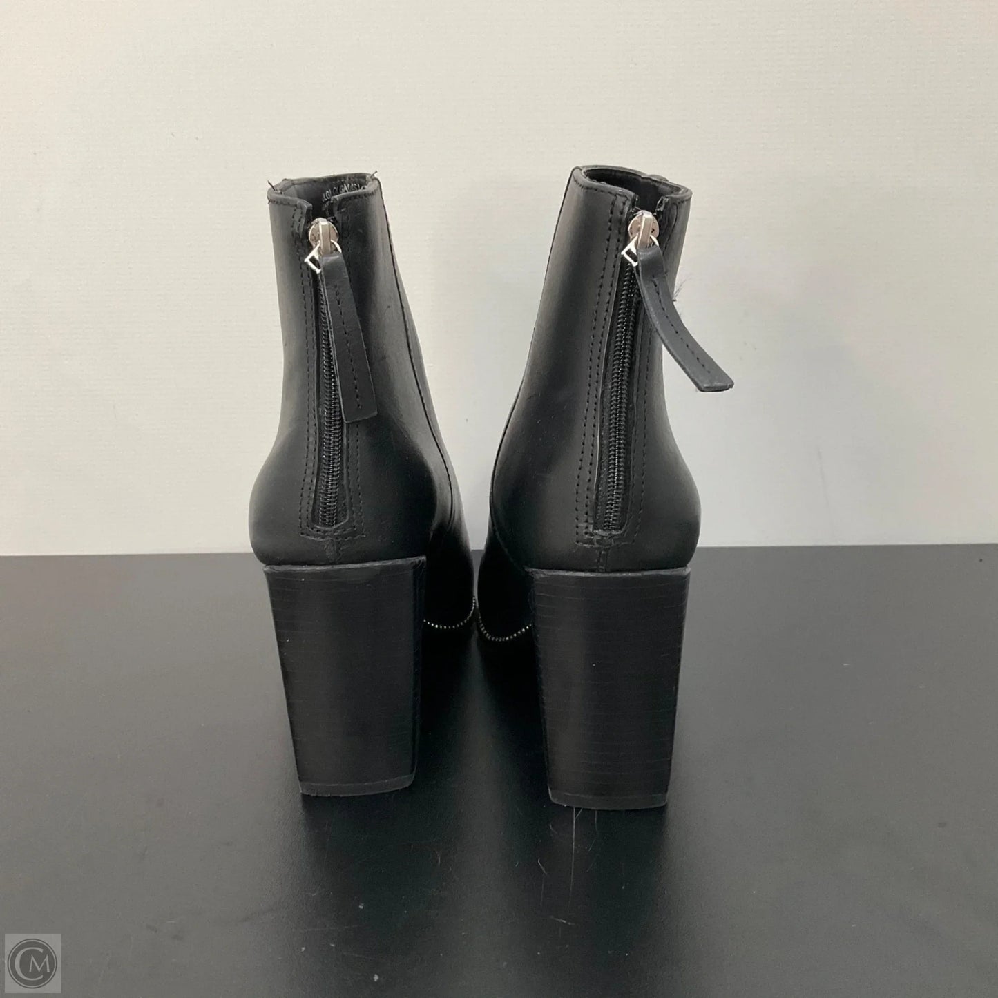 Boots Ankle Heels By Steve Madden In Black, Size: 7.5