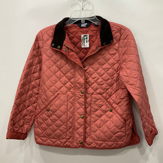 Jacket Puffer & Quilted By Lands End In Red, Size: Xs