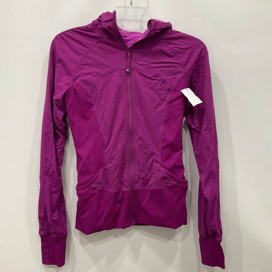 Athletic Jacket By Lululemon In Purple, Size: 6