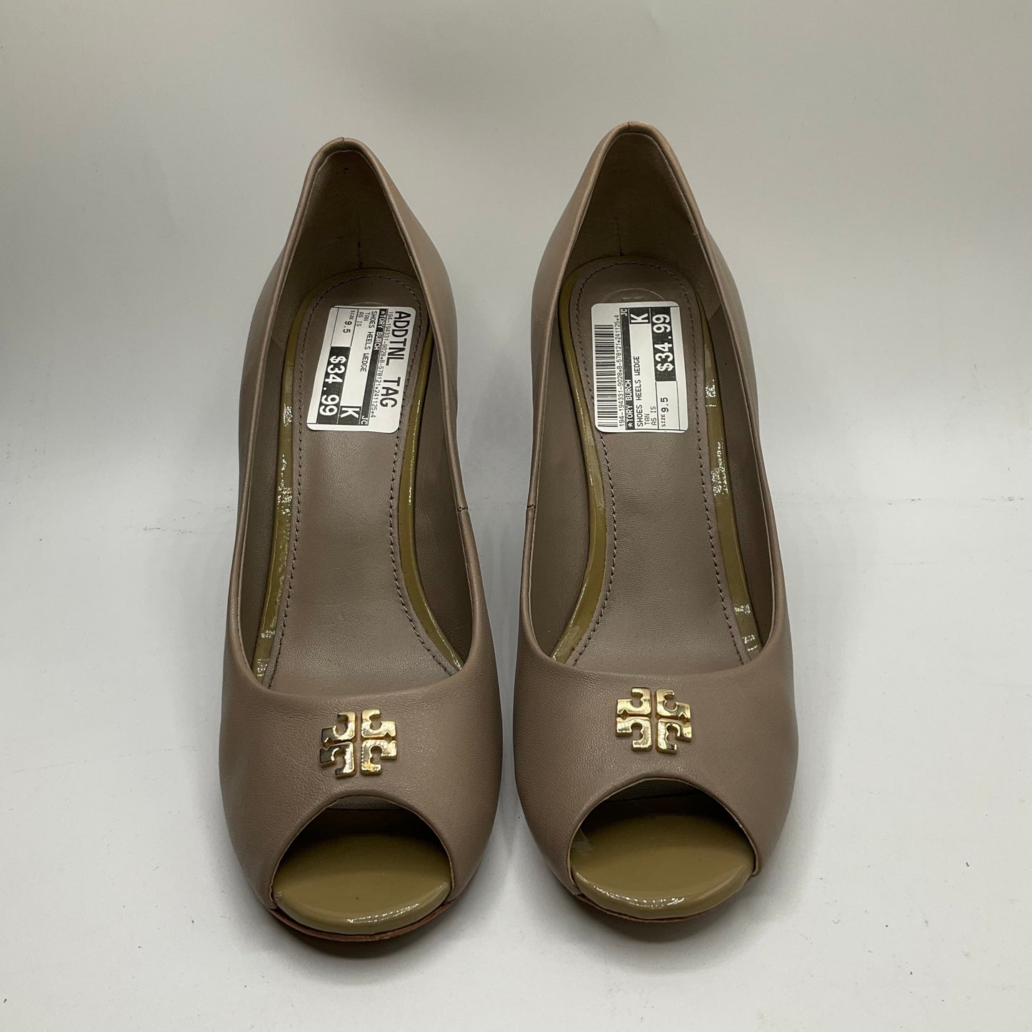 Shoes Heels Wedge By Tory Burch In Tan, Size: 9.5