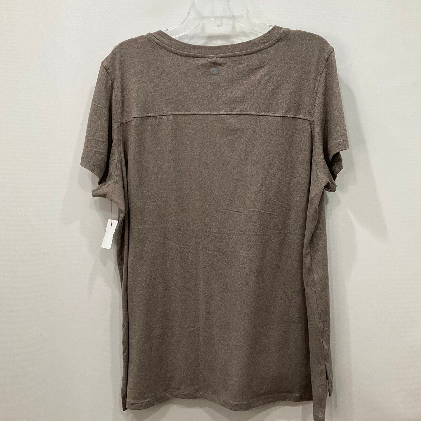 Athletic Top Short Sleeve By 90 Degrees By Reflex In Brown, Size: 1x