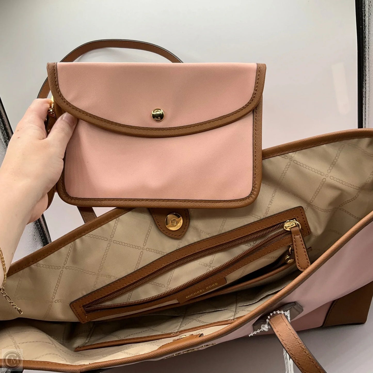 Tote Designer By Michael Kors, Size: Large