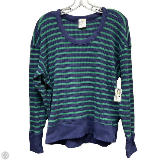 Top Long Sleeve By Offline In Striped Pattern, Size: S