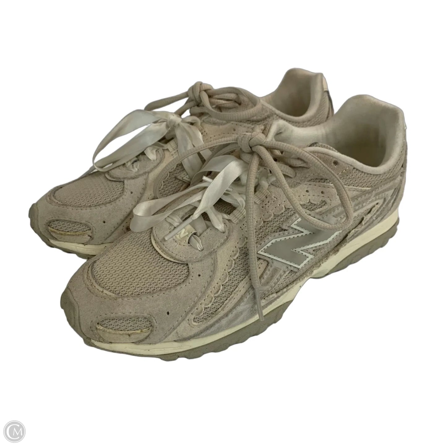 Shoes Sneakers By New Balance In Green & Grey, Size: 7.5