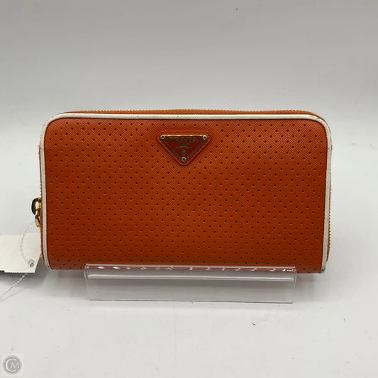 Wallet Luxury Designer By Prada, Size: Large