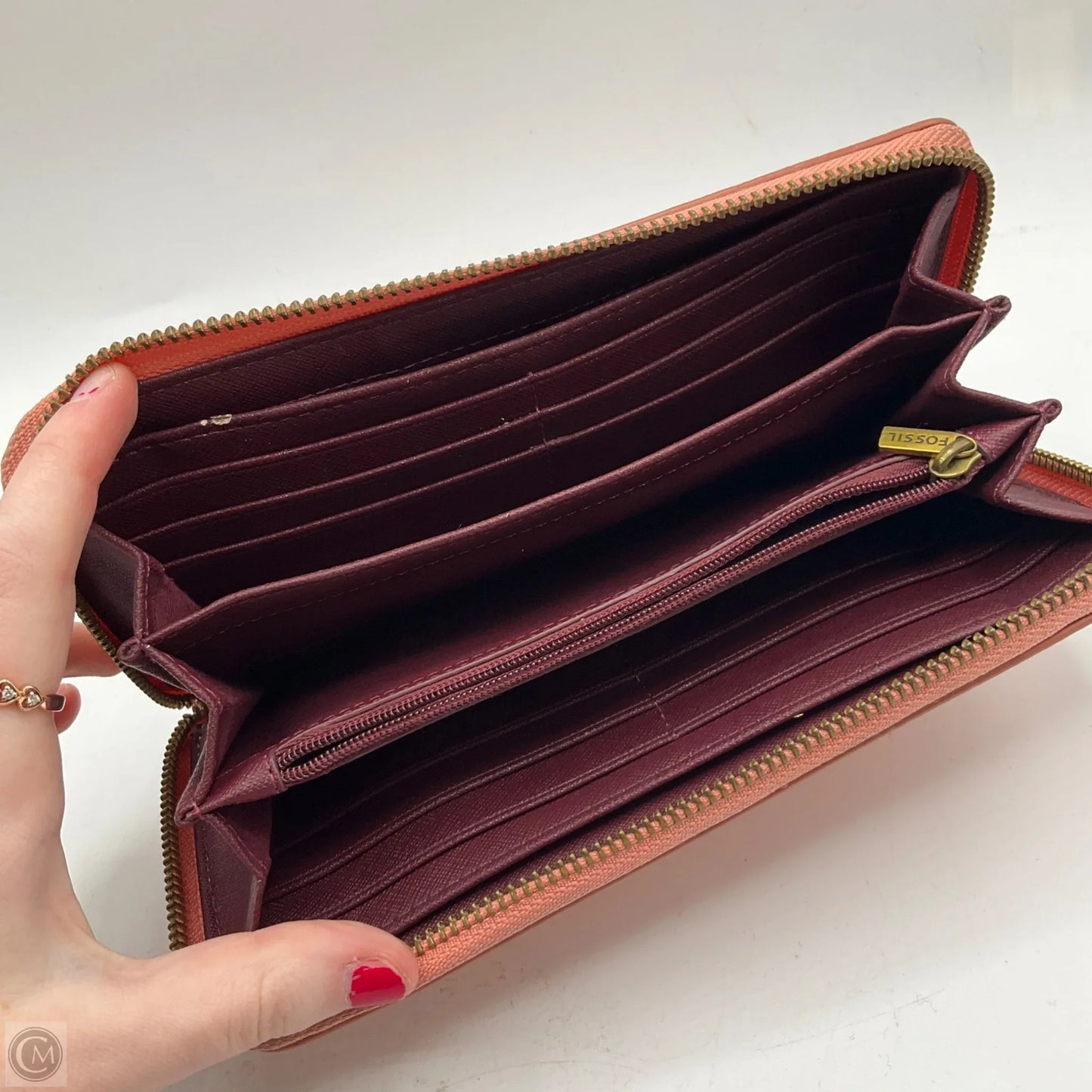 Wallet By Fossil, Size: Large