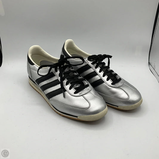 Shoes Sneakers By Adidas In Silver, Size: 7.5