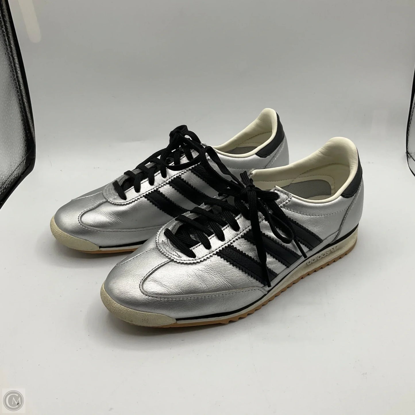 Shoes Sneakers By Adidas In Silver, Size: 7.5