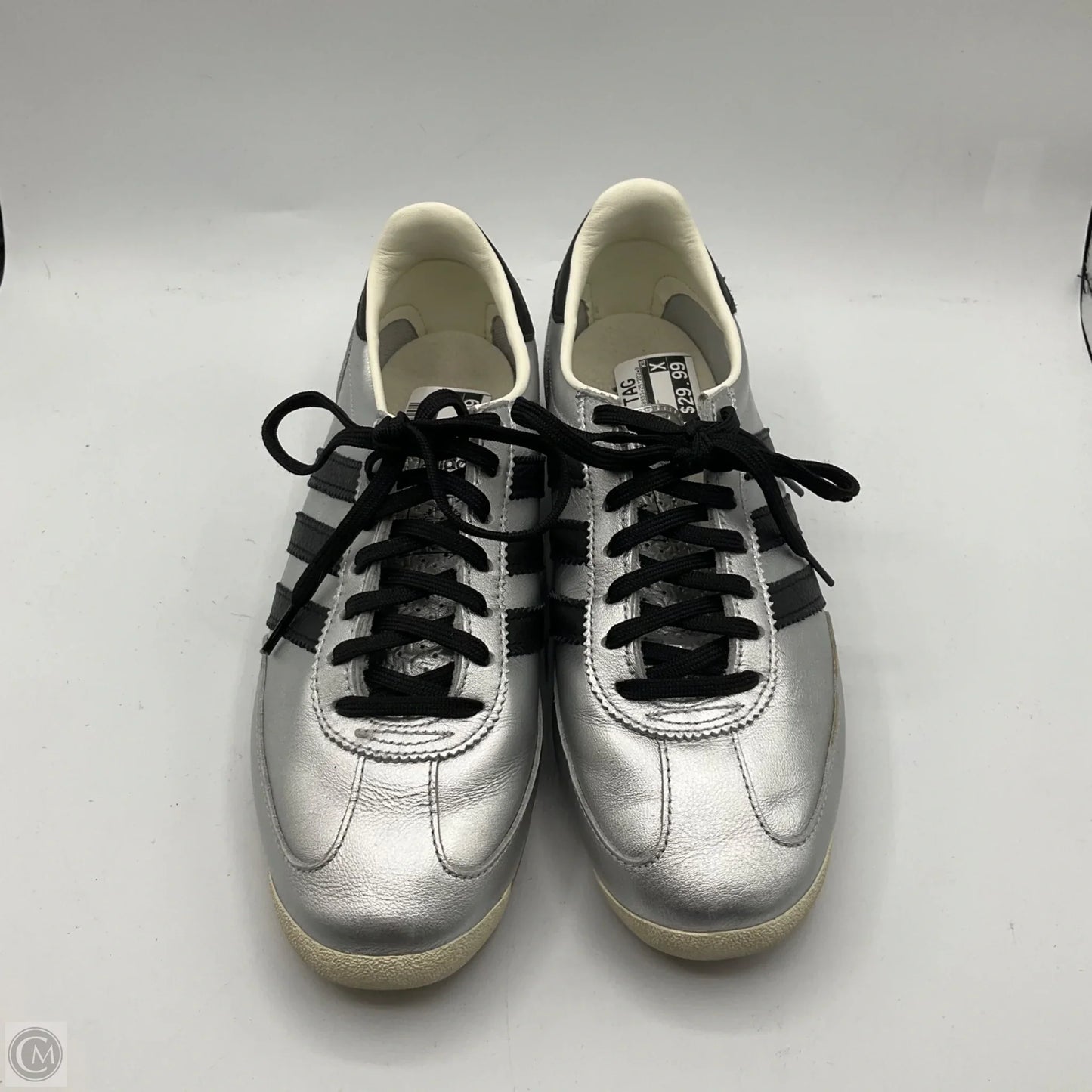 Shoes Sneakers By Adidas In Silver, Size: 7.5