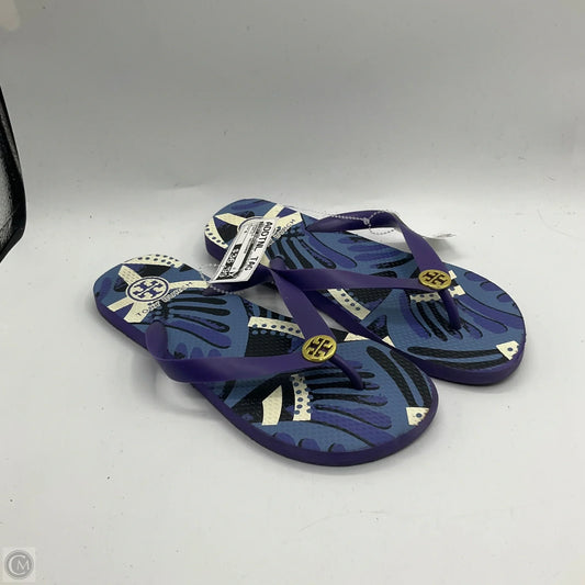 Sandals Designer By Tory Burch In Purple, Size: 6