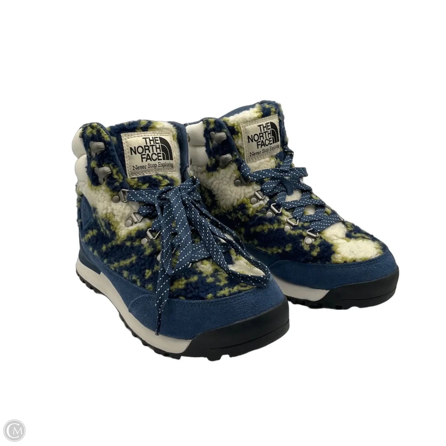 Boots Snow By The North Face In Blue & Green, Size: 7.5