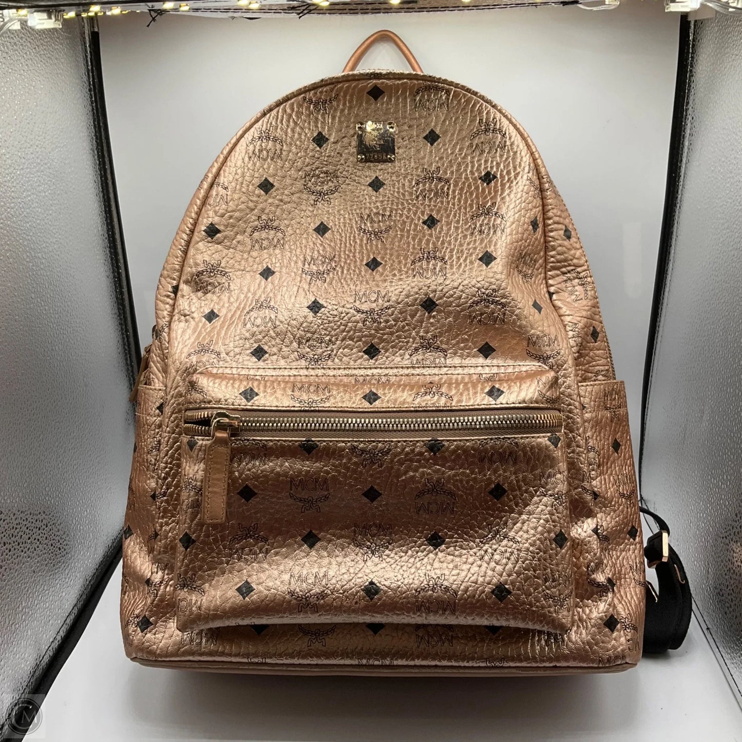 Backpack Luxury Designer By Mcm, Size: Large