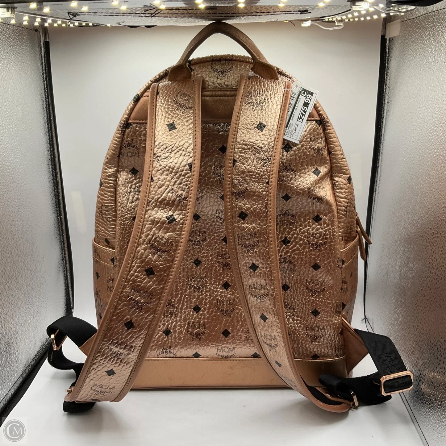 Backpack Luxury Designer By Mcm, Size: Large