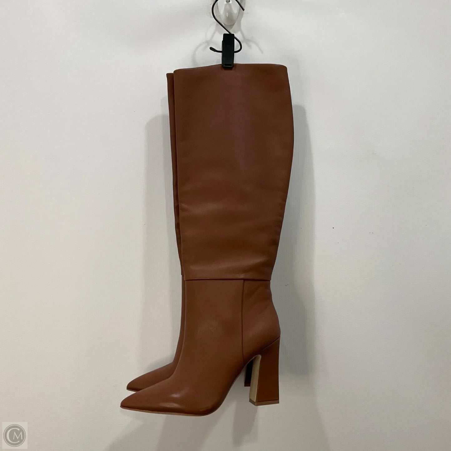 Boots Knee Heels By Steve Madden In Tan, Size: 6.5