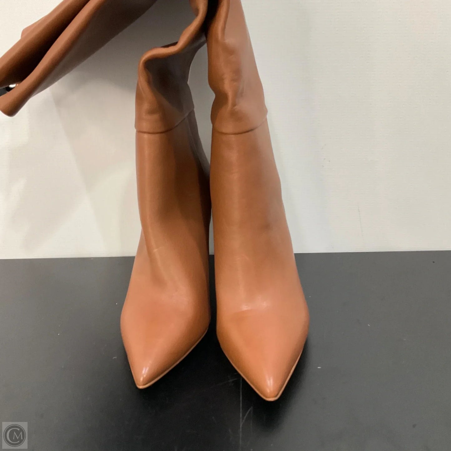 Boots Knee Heels By Steve Madden In Tan, Size: 6.5