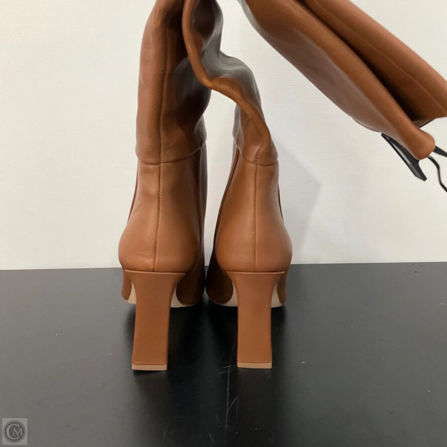 Boots Knee Heels By Steve Madden In Tan, Size: 6.5