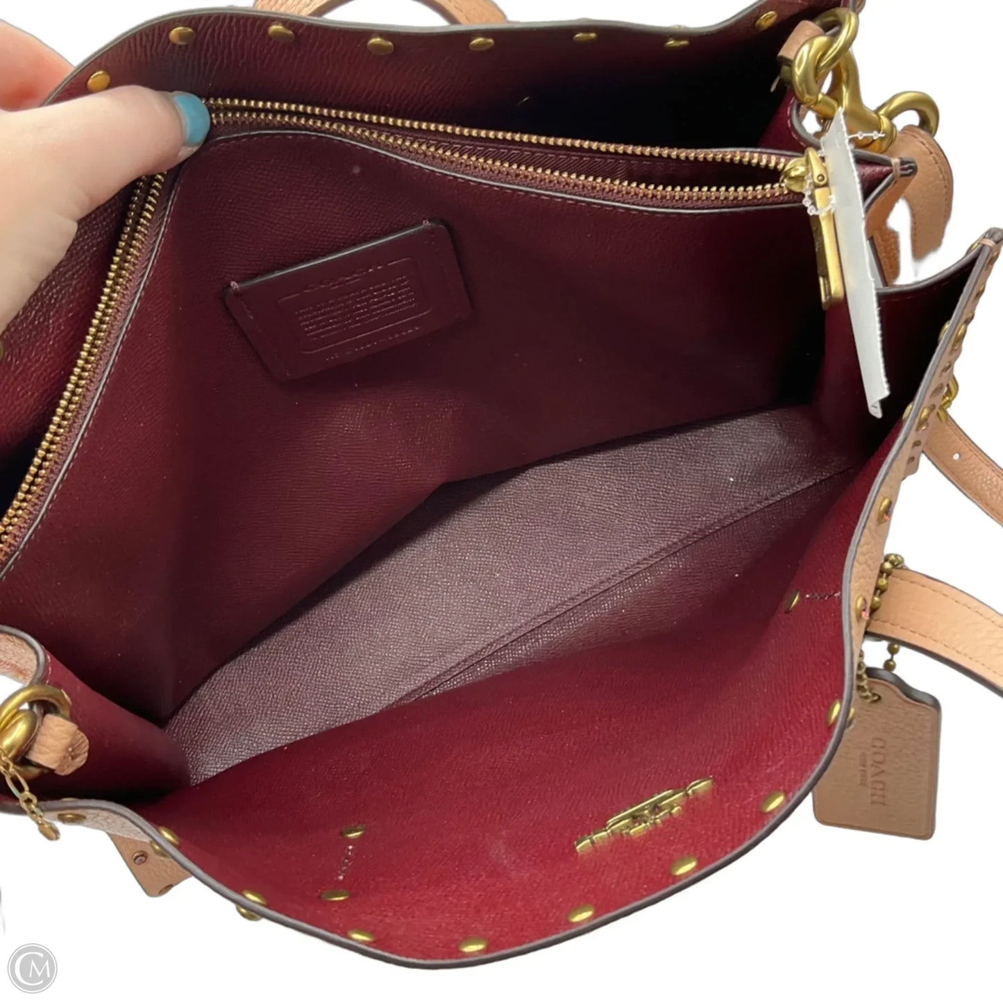Handbag Designer By Coach, Size: Medium