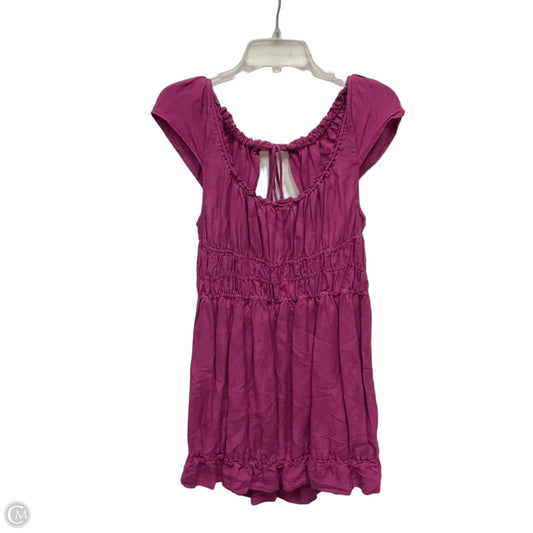 Dress Casual Short By Anthropologie In Purple, Size: L