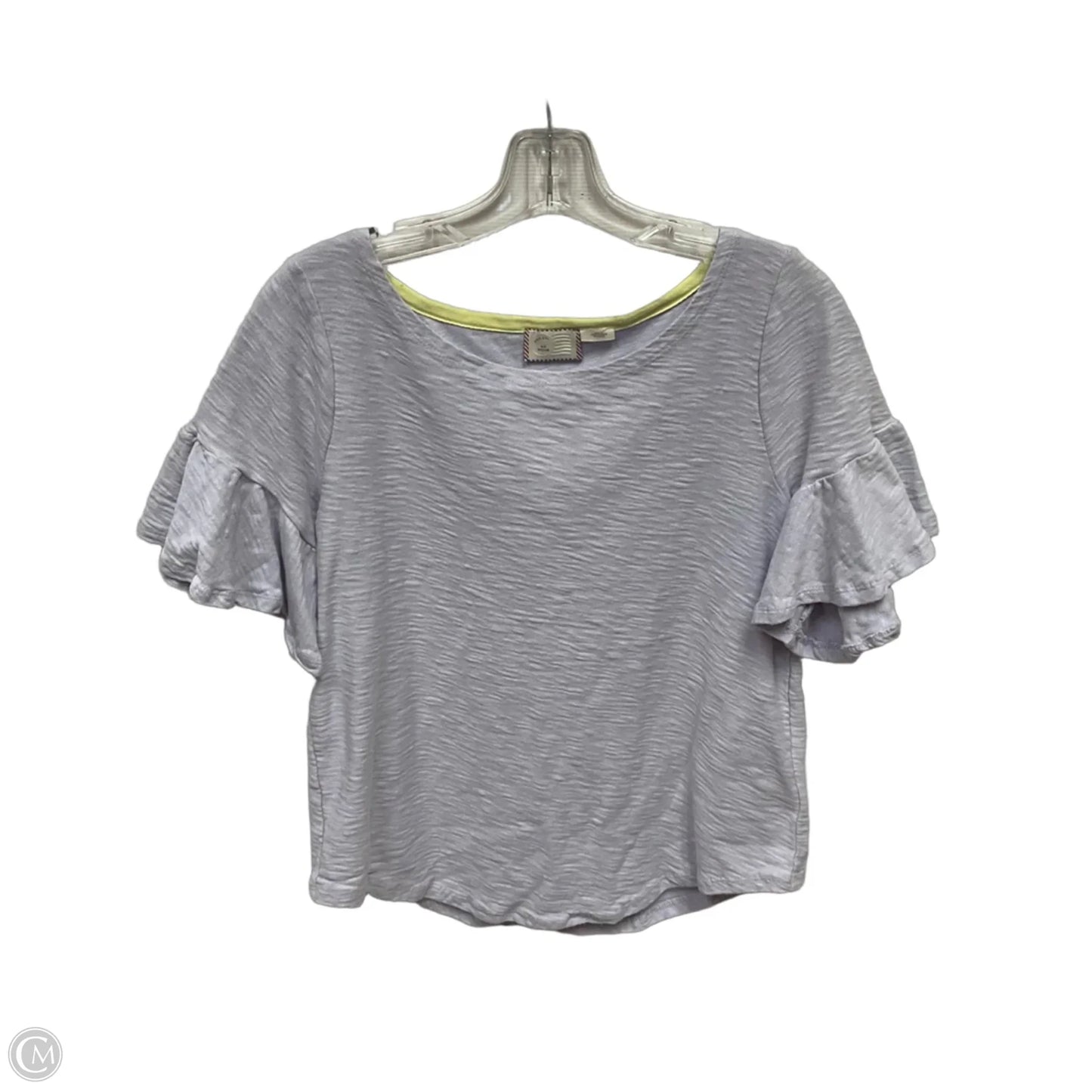Top Short Sleeve By Anthropologie In Blue, Size: M