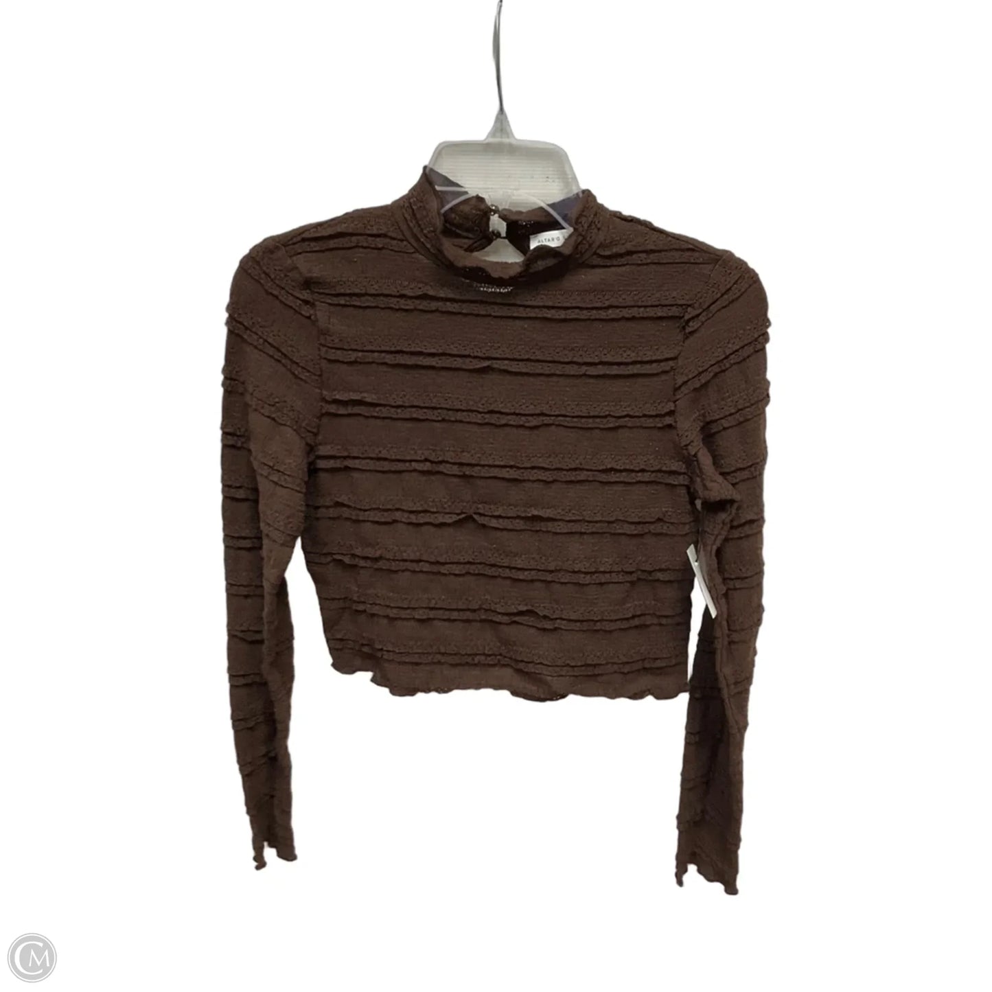 Top Long Sleeve By Altard State In Brown, Size: M