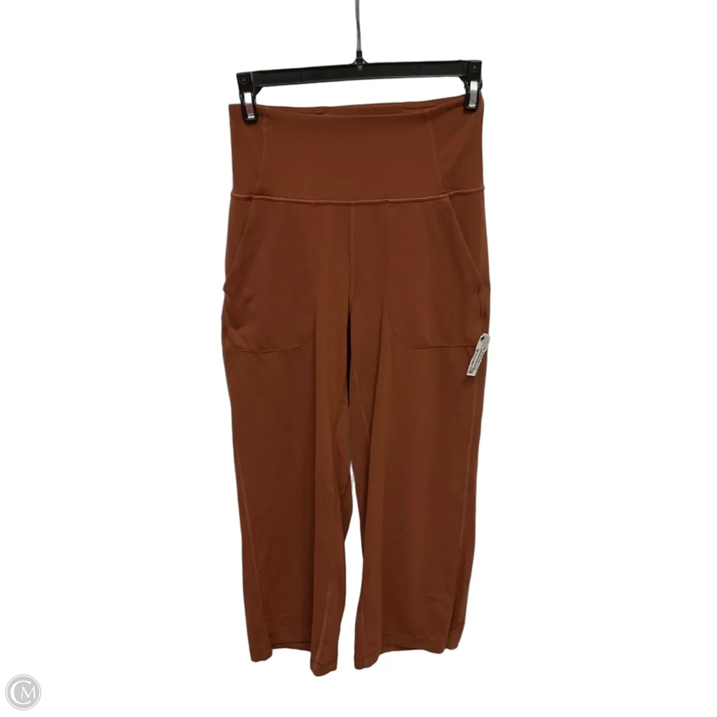 Athletic Leggings Capris By Lululemon In Orange, Size: 4