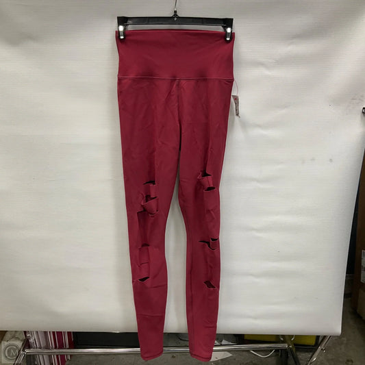 Athletic Leggings By Alo In Red, Size: S
