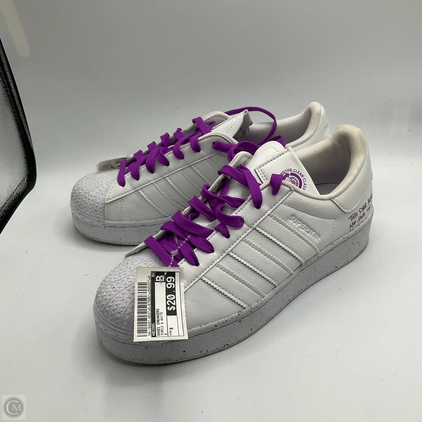 Shoes Sneakers By Adidas In Purple & White, Size: 8