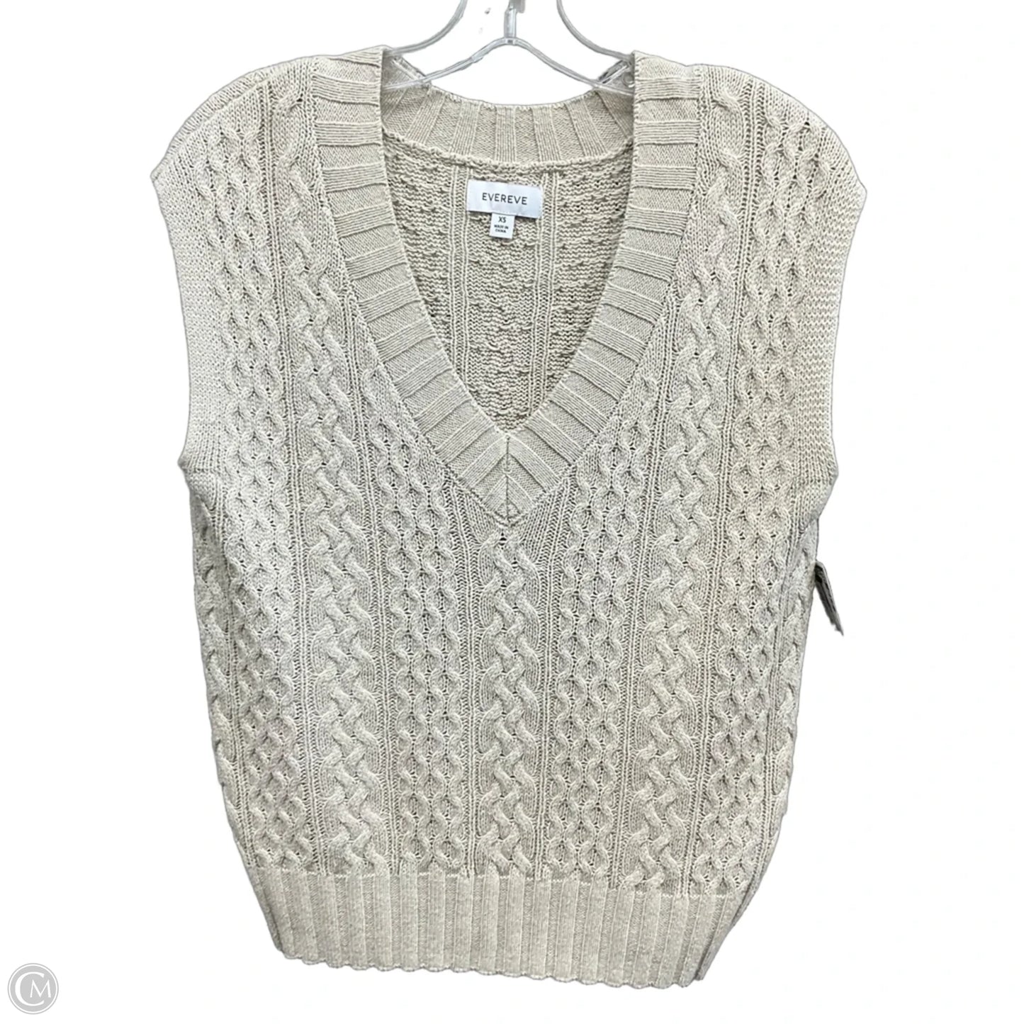 Vest Sweater By Evereve In Tan, Size: Xs