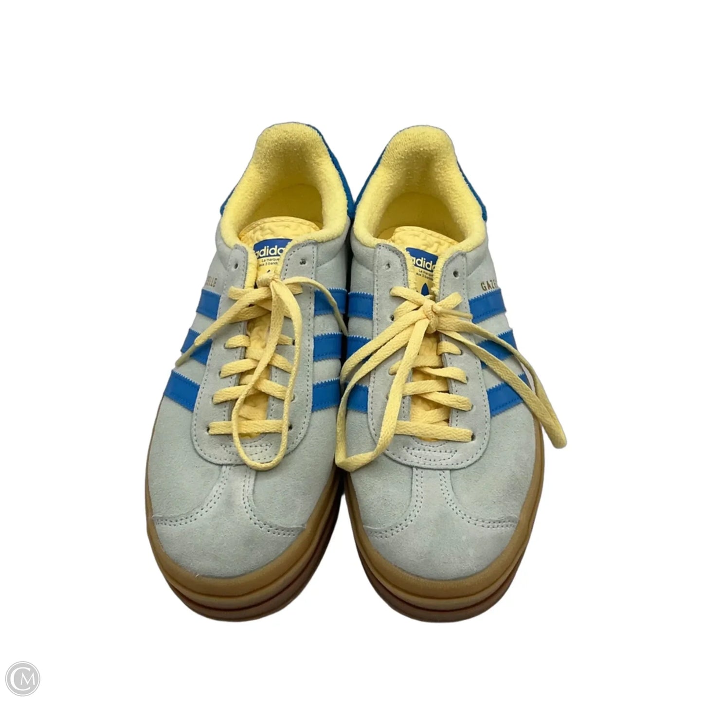 Shoes Sneakers By Adidas In Blue & Yellow, Size: 9