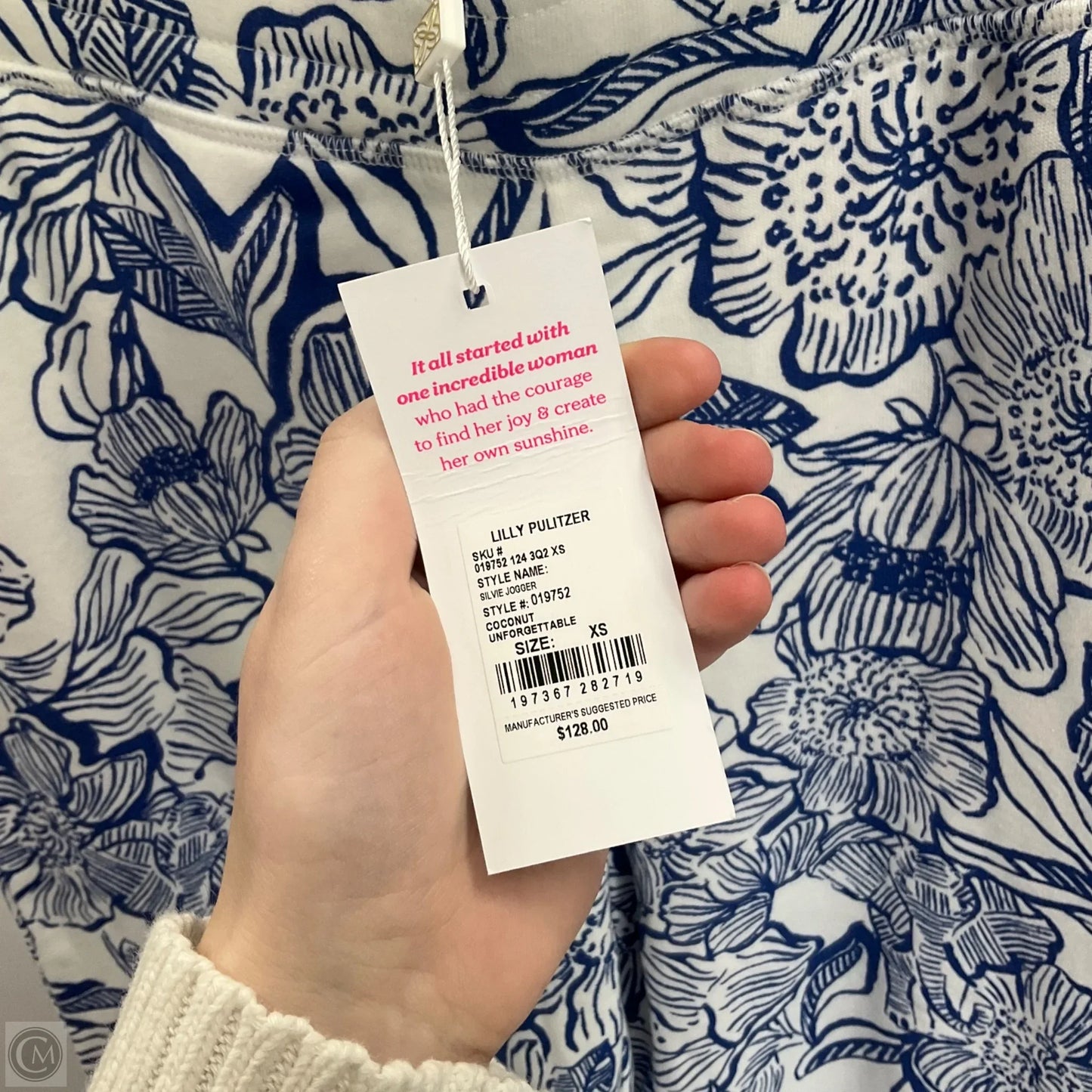 Pants Designer By Lilly Pulitzer In Blue & White, Size: Xs