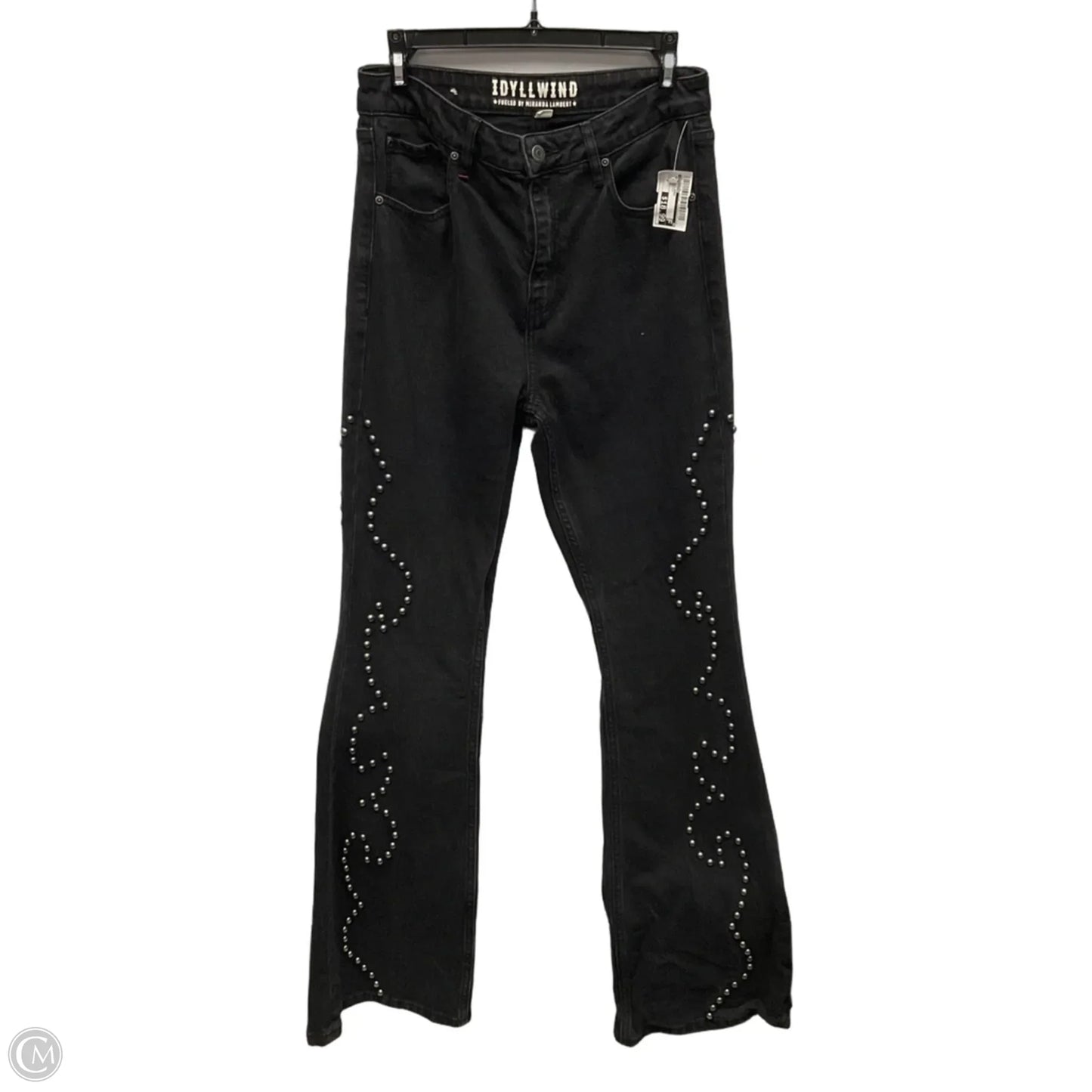 Jeans Flared By Idyllwind In Black Denim, Size: 8
