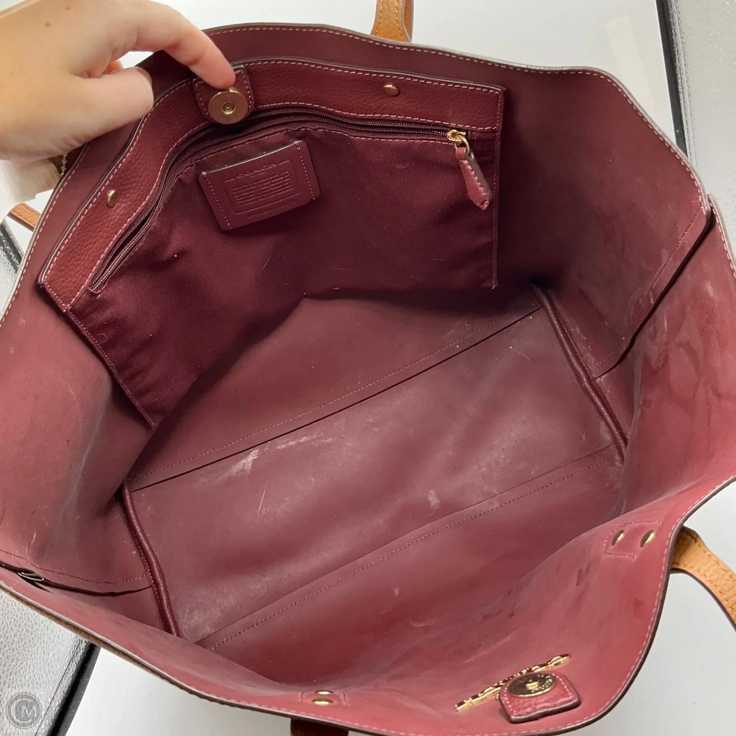 Handbag Designer By Coach, Size: Large