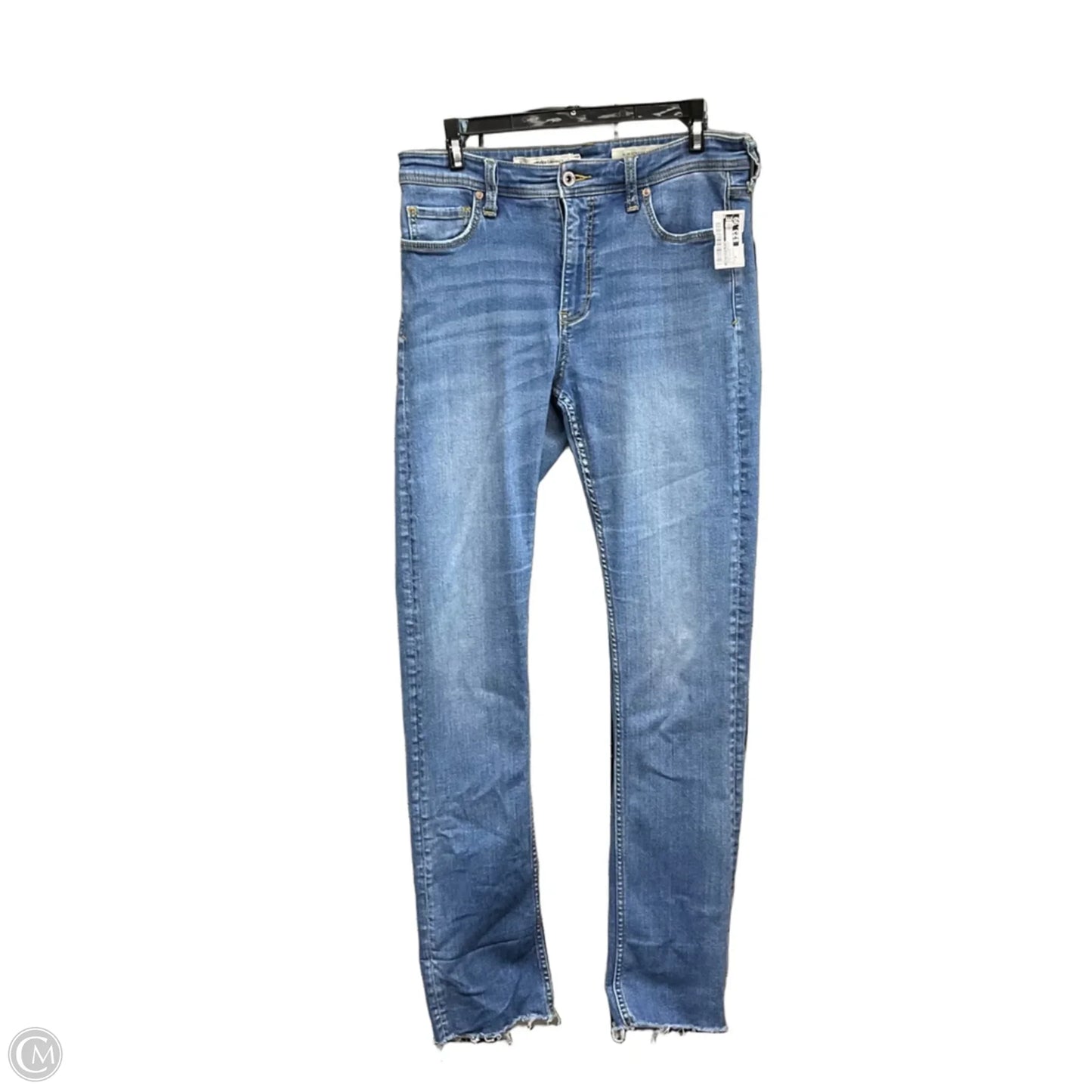 Jeans Straight By Anthropologie In Blue Denim, Size: 8