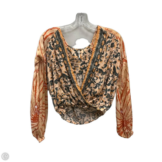 Top Long Sleeve By Free People In Multi-colored, Size: M