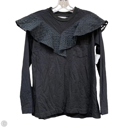 Top Long Sleeve By Fabiana Pigna In Black, Size: S
