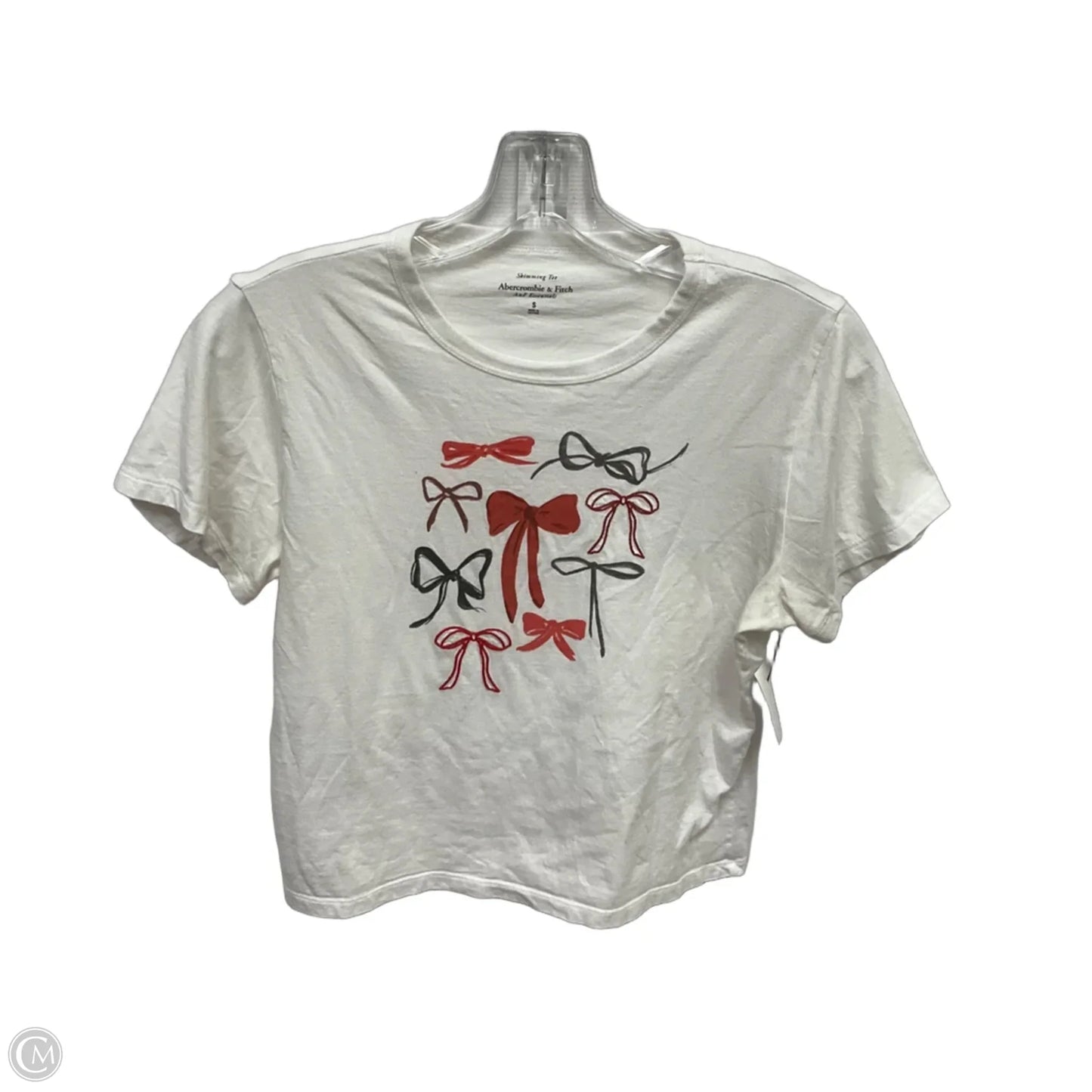 Top Short Sleeve By Abercrombie And Fitch In White, Size: S