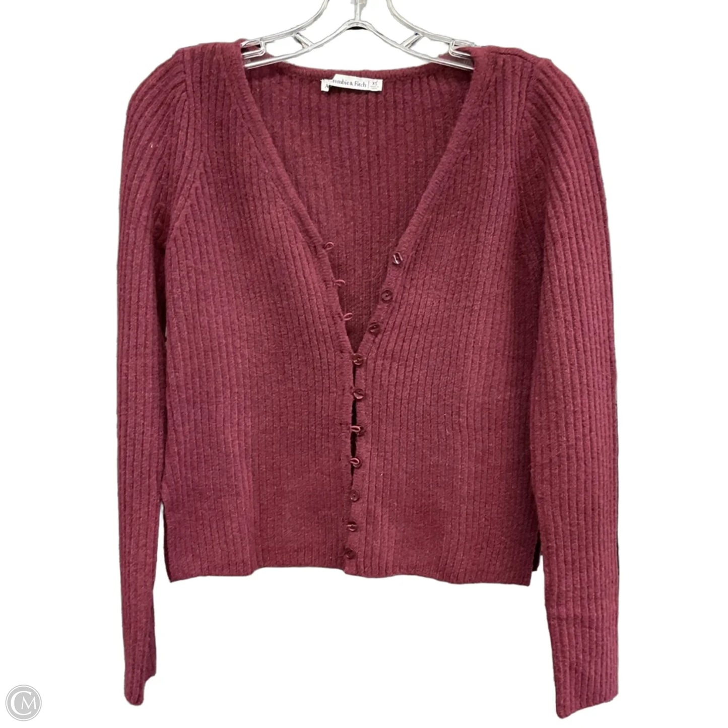 Sweater By Abercrombie And Fitch In Maroon, Size: Xs