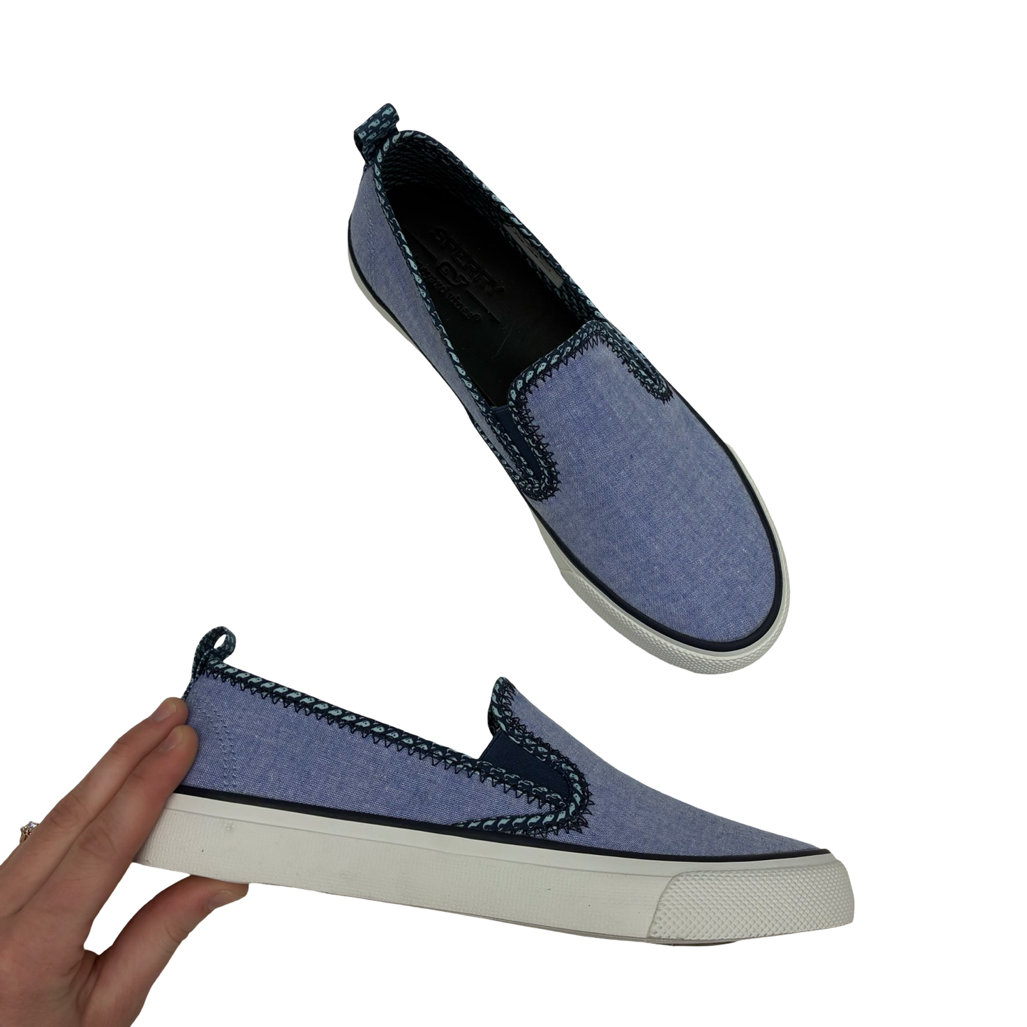 Shoes Flats By Sperry In Blue, Size:7.5