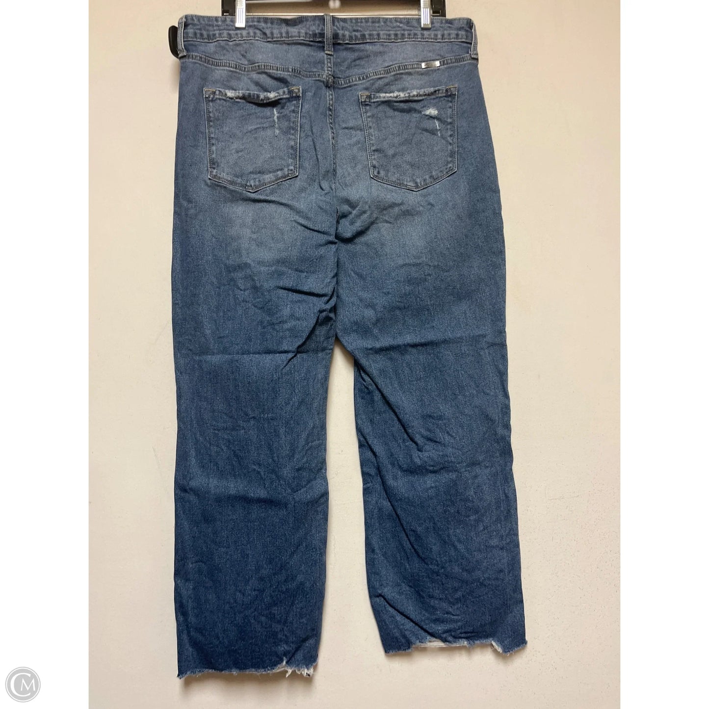 Jeans Straight By Kancan In Blue Denim, Size: 16