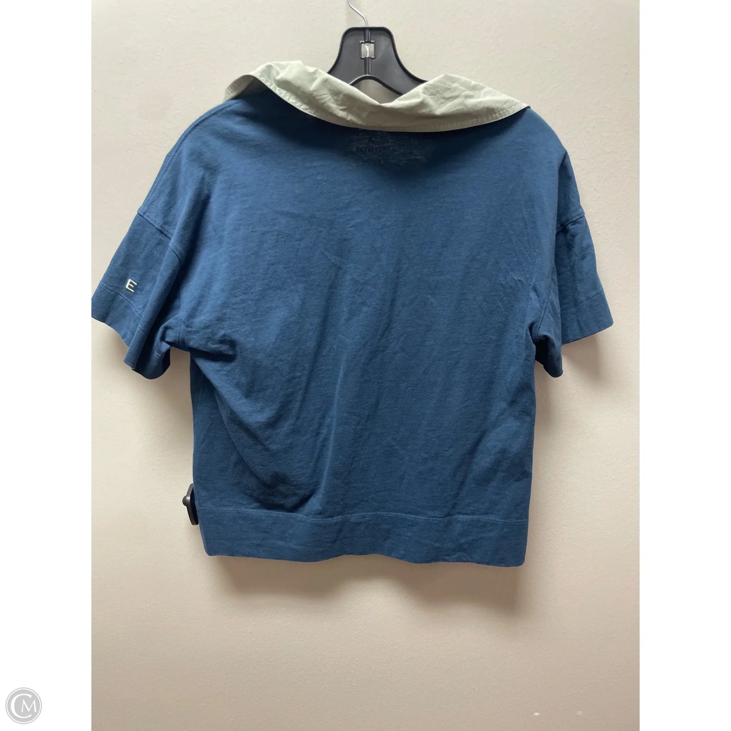 Top Short Sleeve By Everlane In Teal, Size: Xs