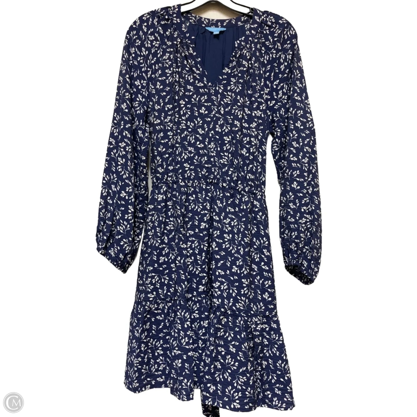 Dress Casual Short By Draper James In Blue & White, Size: M