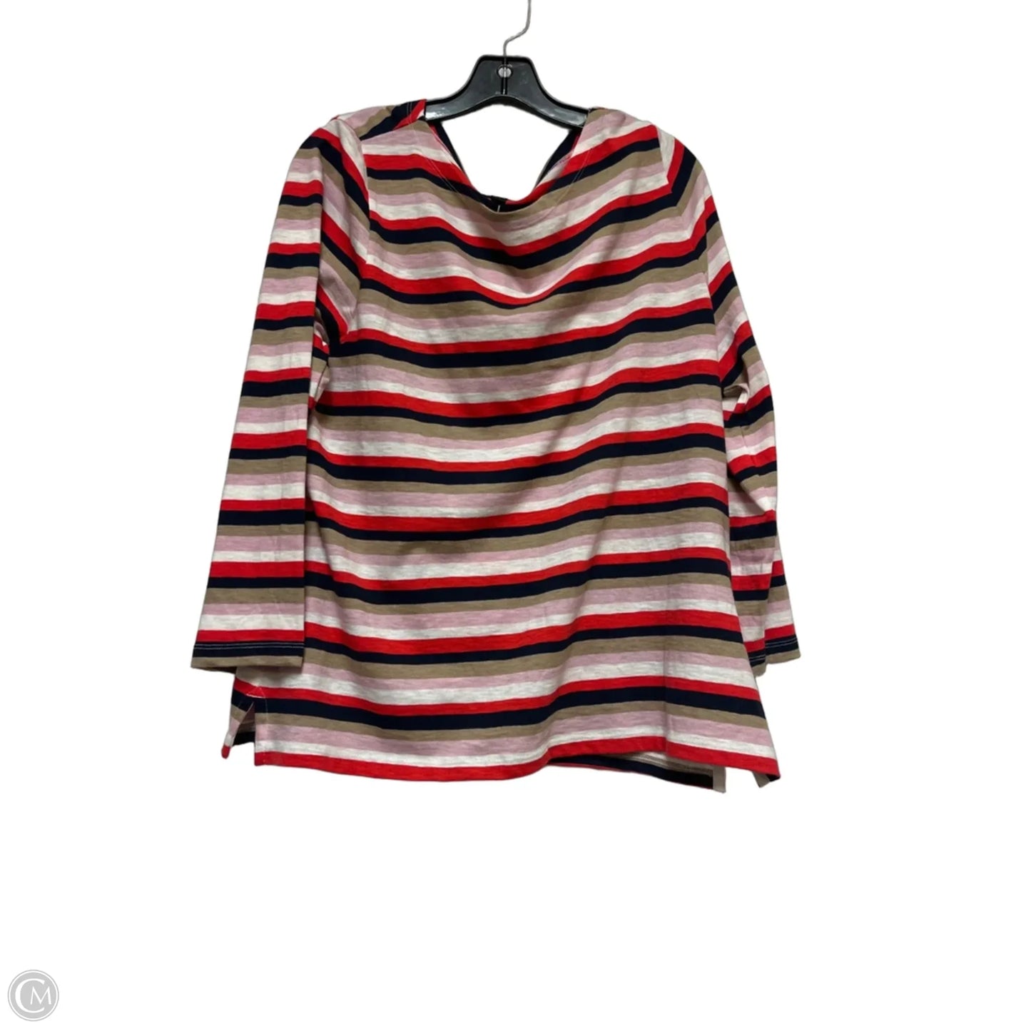Top Long Sleeve By J. Crew In Striped Pattern, Size: 2x