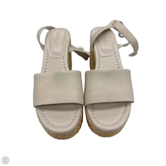 Sandals Heels Block By Marc Fisher In Cream, Size: 7.5