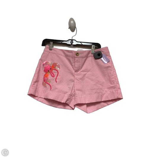 Shorts Designer By Lilly Pulitzer In Pink & White, Size: 2