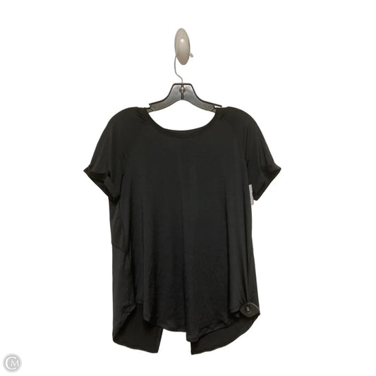Athletic Top Short Sleeve By Lululemon In Black, Size: S